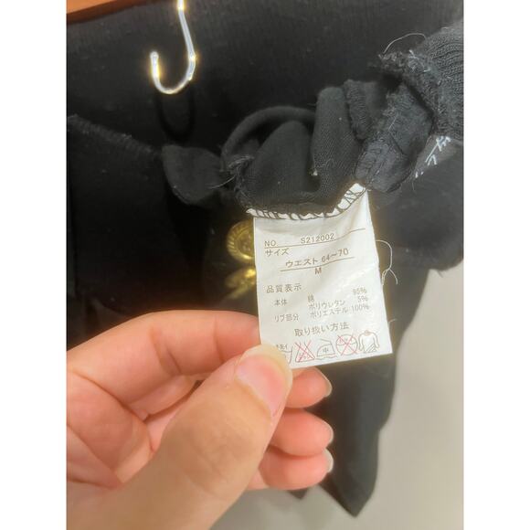 Y2K Black Gold Shorts Grunge 2000s Bimbo Street Emo Punk Fairy VTG Retro M - Picture 3 of 11